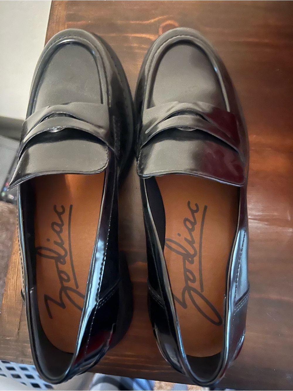 Nordstrom Black Patent Leather Penny Loafers
